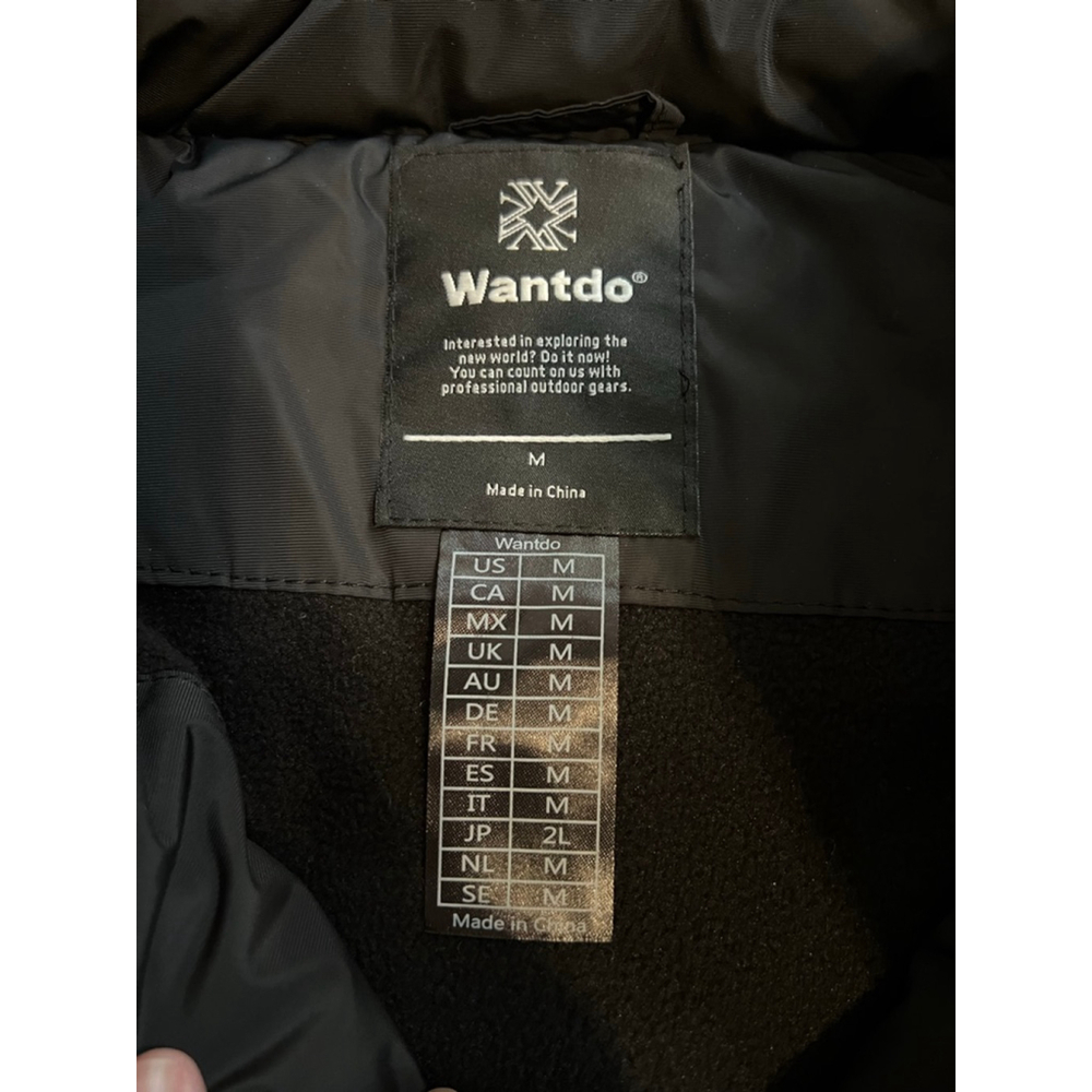 Women's Wantdo Black Puffer Vest with Gold Zippers M - Picture 5 of 11